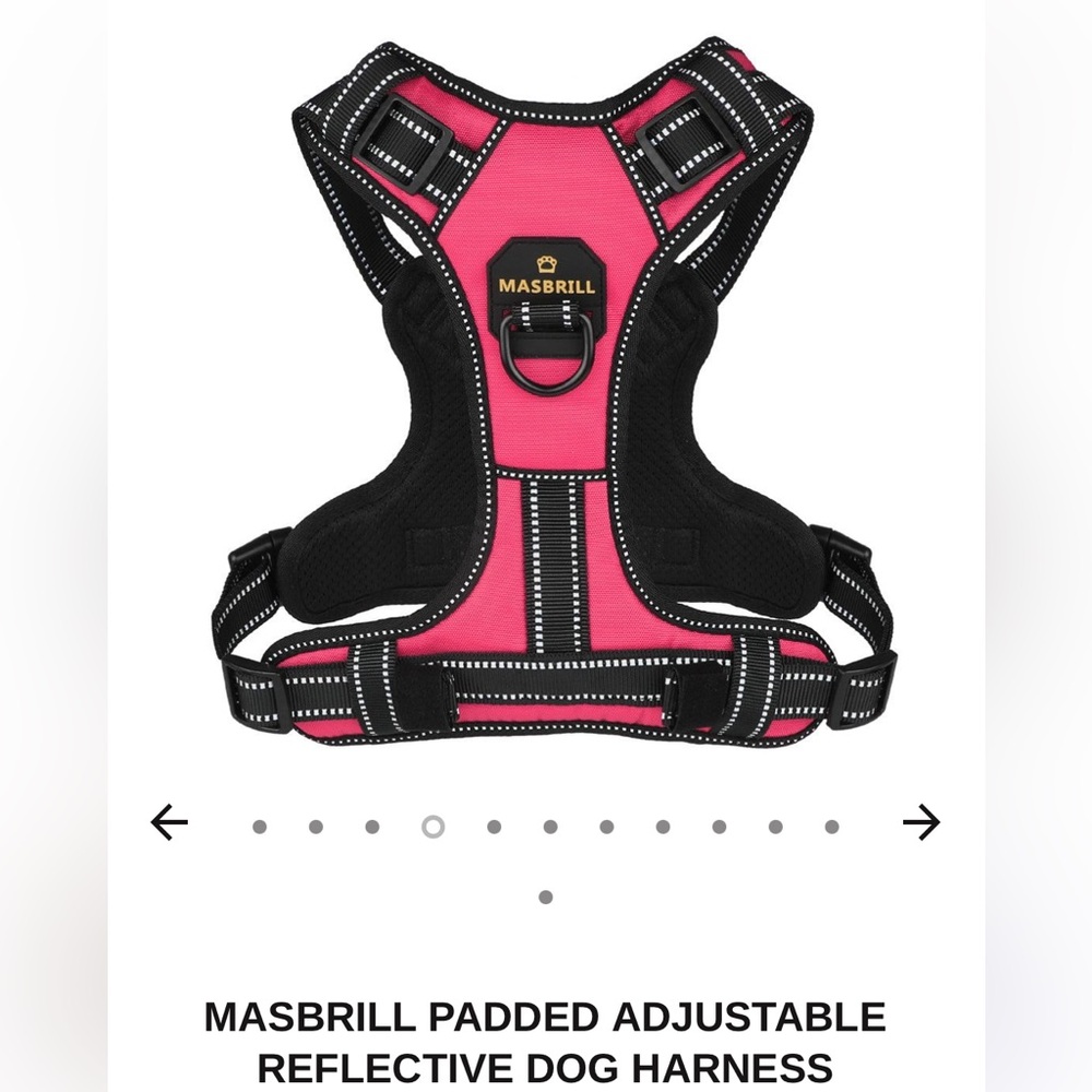 NWT MASBRILL Padded Adjustable
Reflective Dog Harness In Sz L
